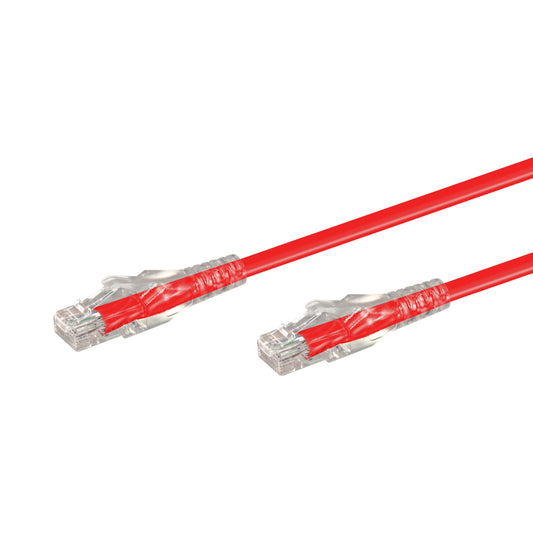 20M CAT6 MOULDED FLYLEAD - RED