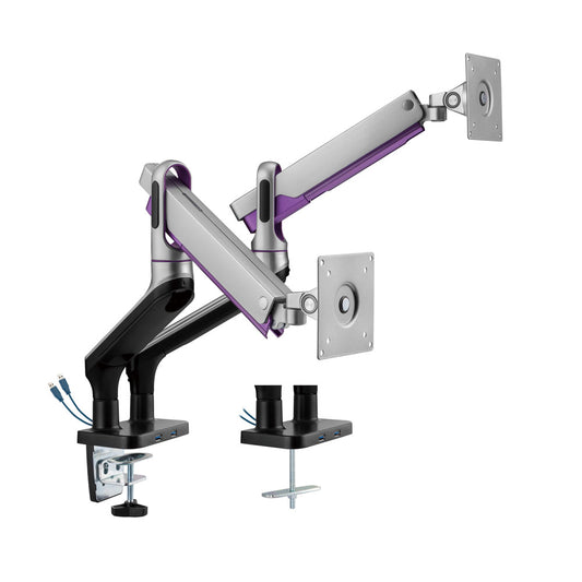 Bracket-dual Monitor Arm with Usb Ports ...* — Lumi | Guards on Duty Shop