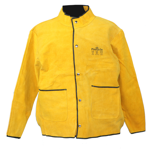 Pinnacle Yellow Suede Leather Welding Jacket (M – 2XL)