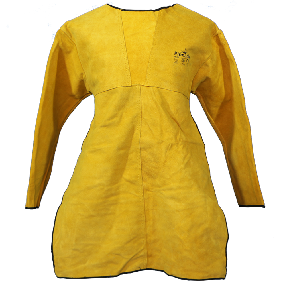 Pinnacle Yellow Suede Leather Welding Yoke & Apron (M – 2XL)