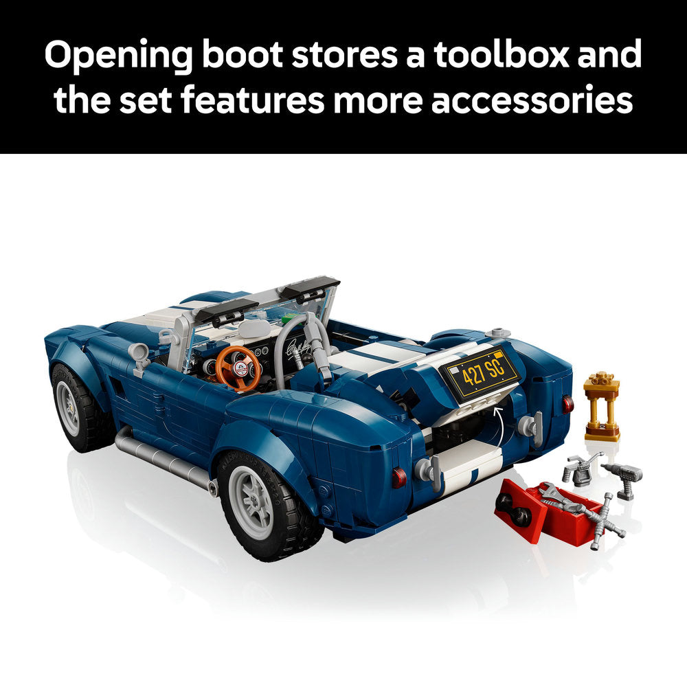 LEGO® ICONS Shelby Cobra 427 S/C Collectible Model Car Kit for Adults 10357