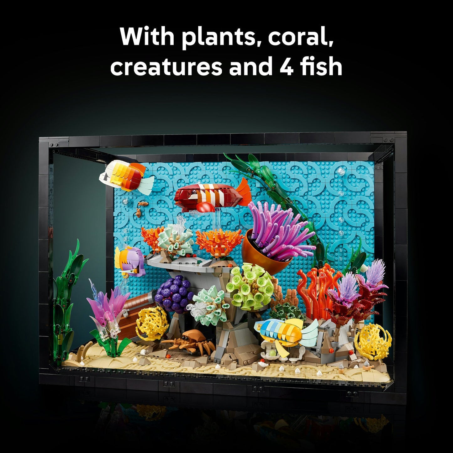 LEGO® ICONS Tropical Aquarium, Fish Tank Decor Building Kit for Adults 10366
