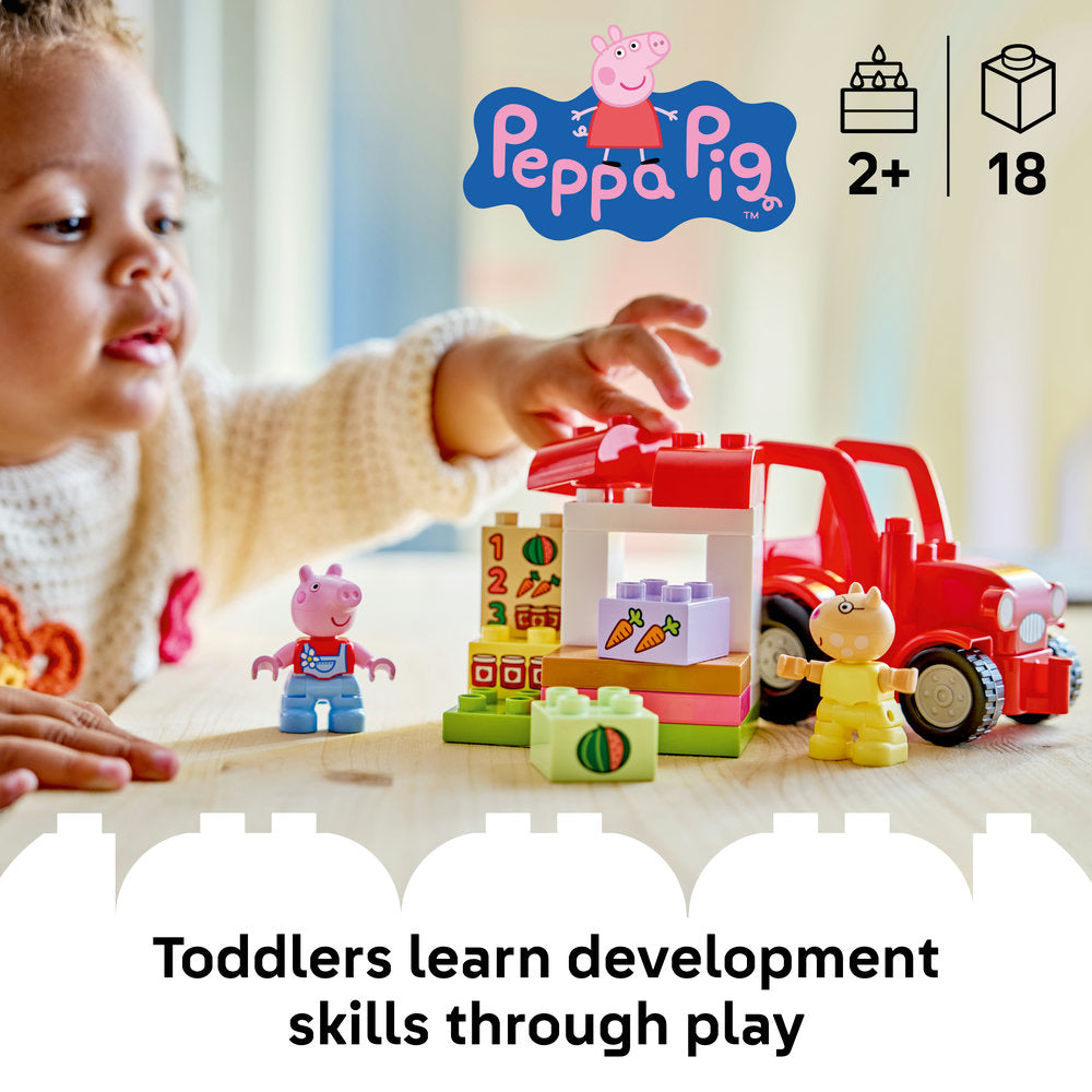 LEGO® DUPLO® Peppa Pig Tractor and Market Building Toy 10468