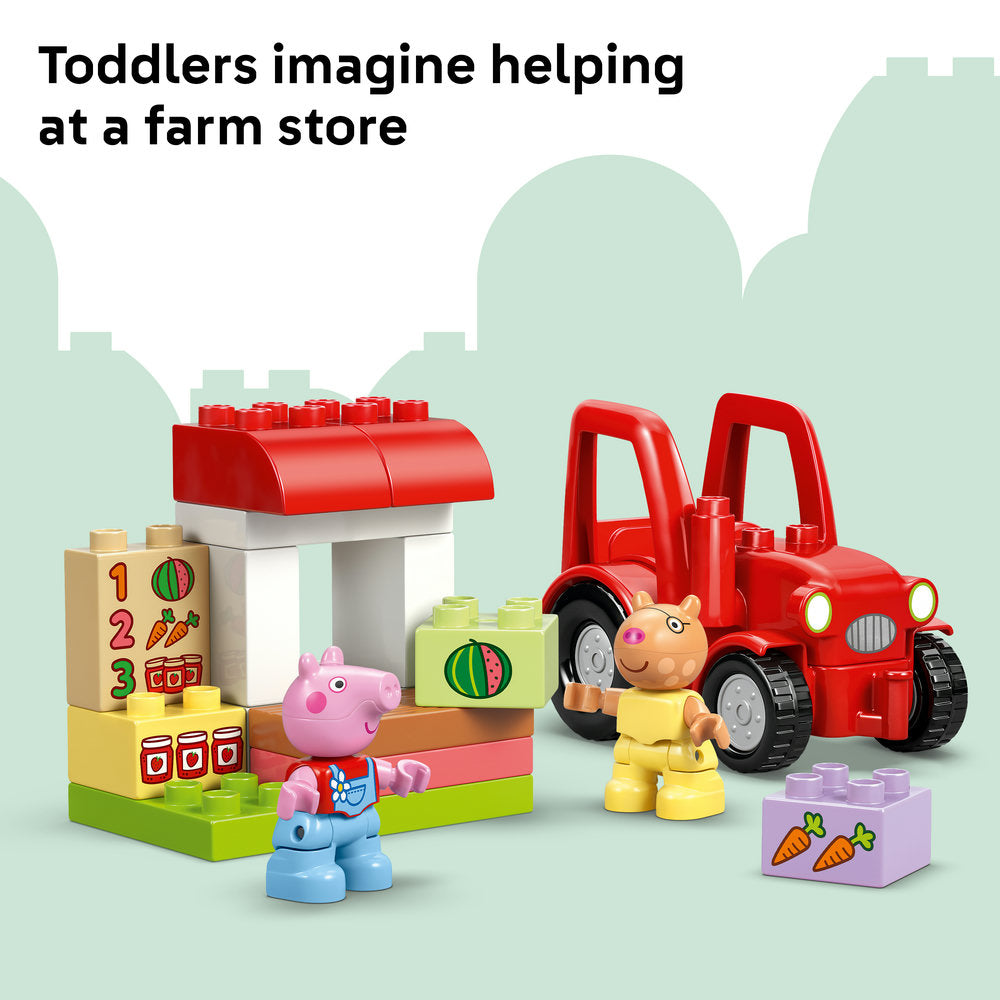 LEGO® DUPLO® Peppa Pig Tractor and Market Building Toy 10468