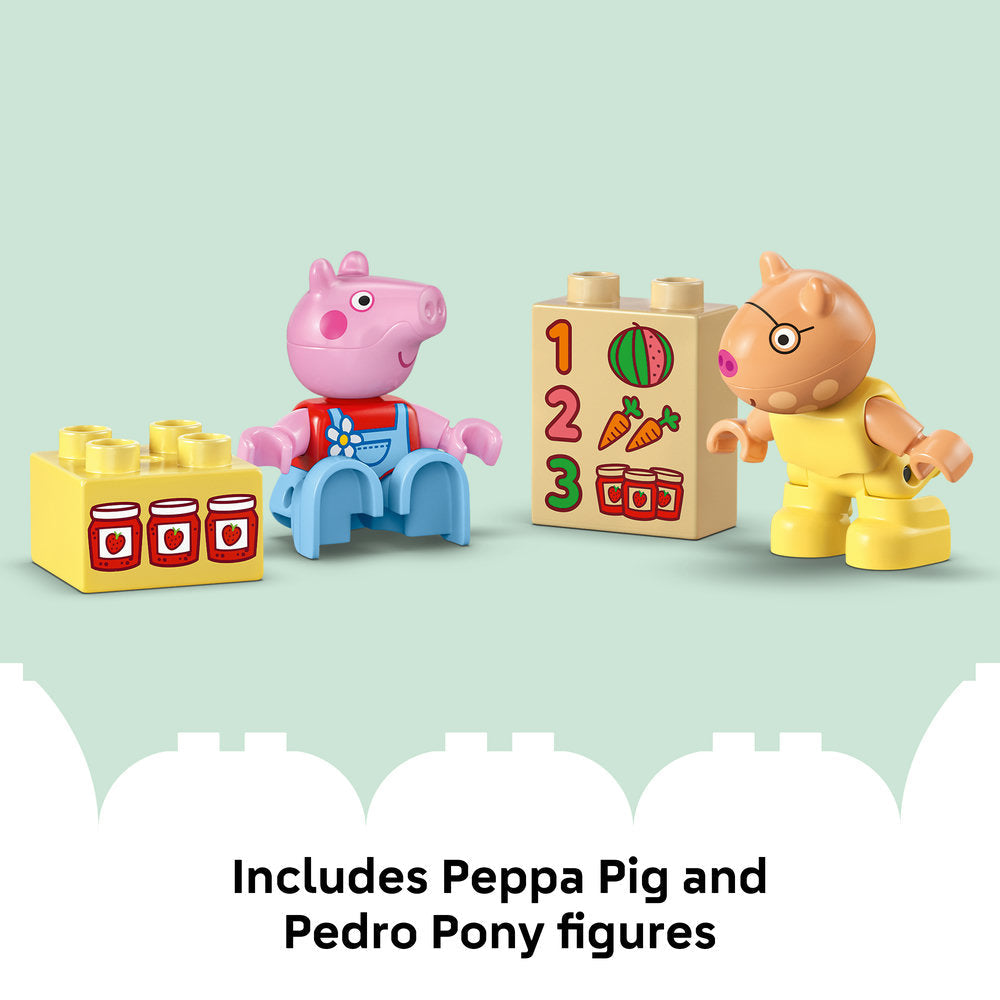 LEGO® DUPLO® Peppa Pig Tractor and Market Building Toy 10468