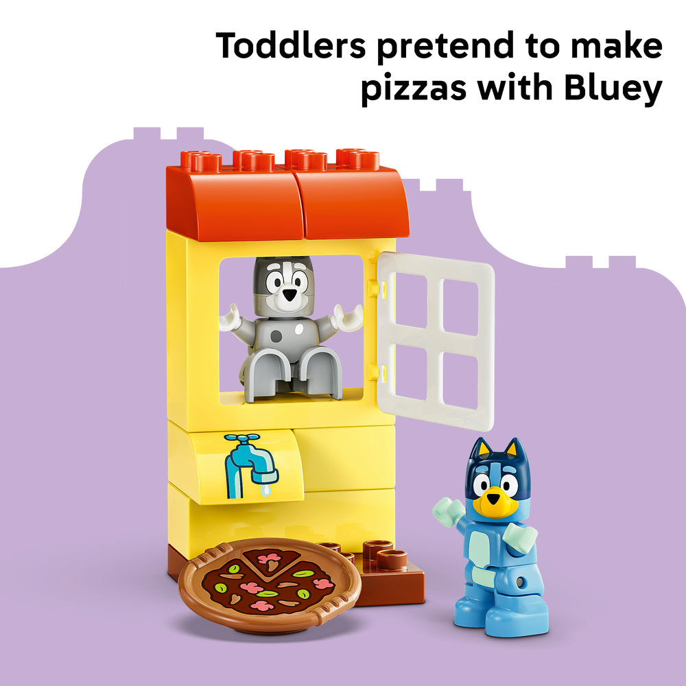 LEGO® DUPLO® Bluey Pizza Girls with Muffin and Bluey 10469