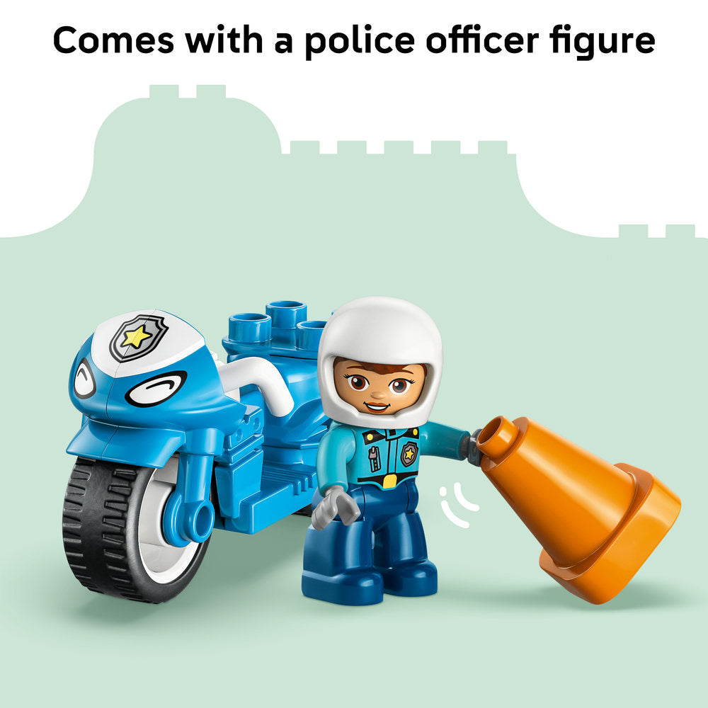 LEGO® DUPLO® Town Blue Police Motorcycle Playset 10471