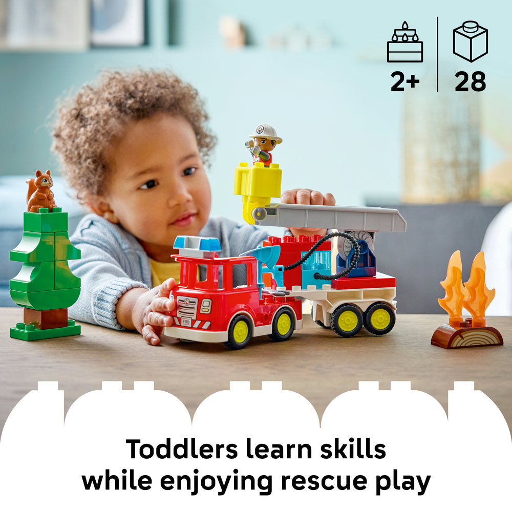 LEGO® DUPLO® Town Fire Engine with Hose and Firefighter 10473