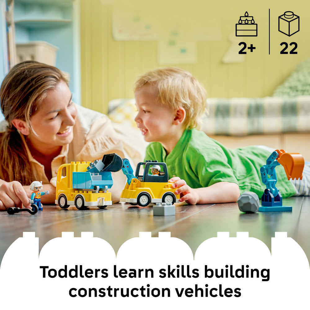 LEGO® DUPLO® Town 3 in 1 Construction Vehicles Toys 10475