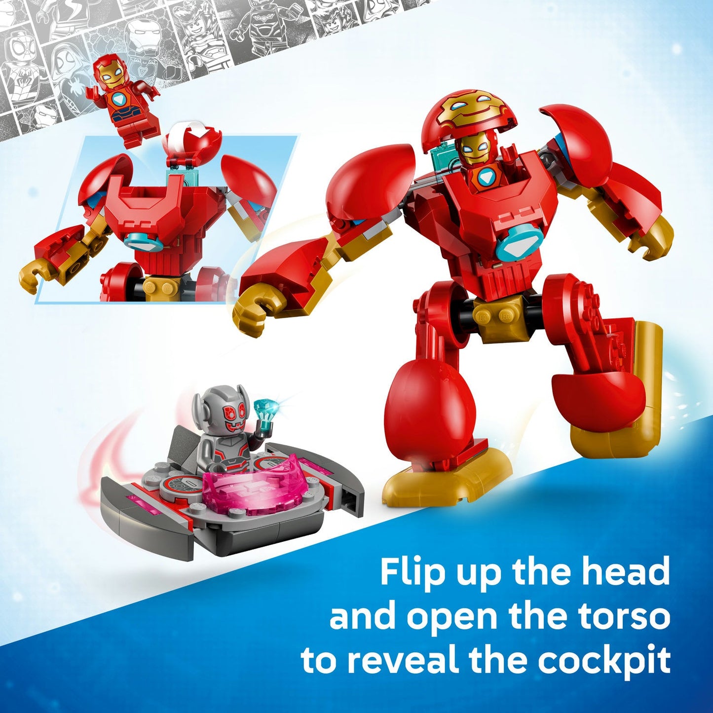 LEGO® ǀ Marvel Iron Man and His Awesome Friends Ultron vs. Iron Man 11209