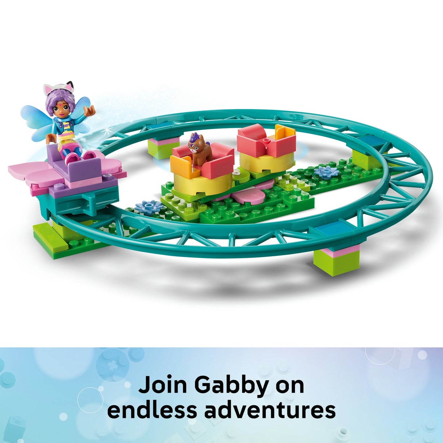 LEGO® Gabby’s Dollhouse Fairy Roller Coaster and Tea Party 11214