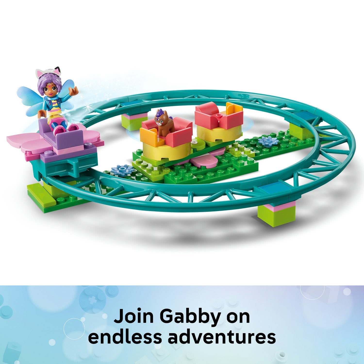 LEGO® Gabby’s Dollhouse Fairy Roller Coaster and Tea Party 11214