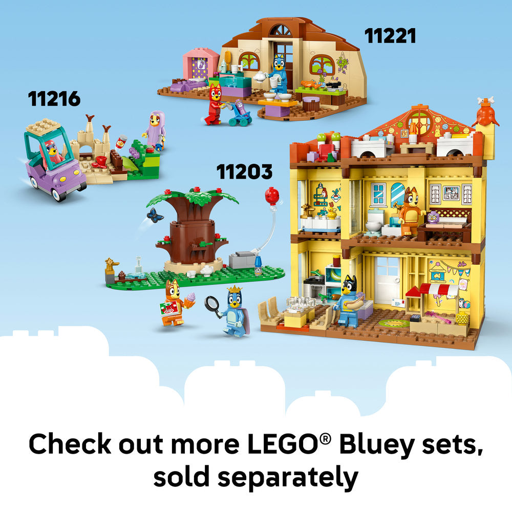 LEGO® Bluey Brick-Built Bluey Family Toy Figures Set 11217