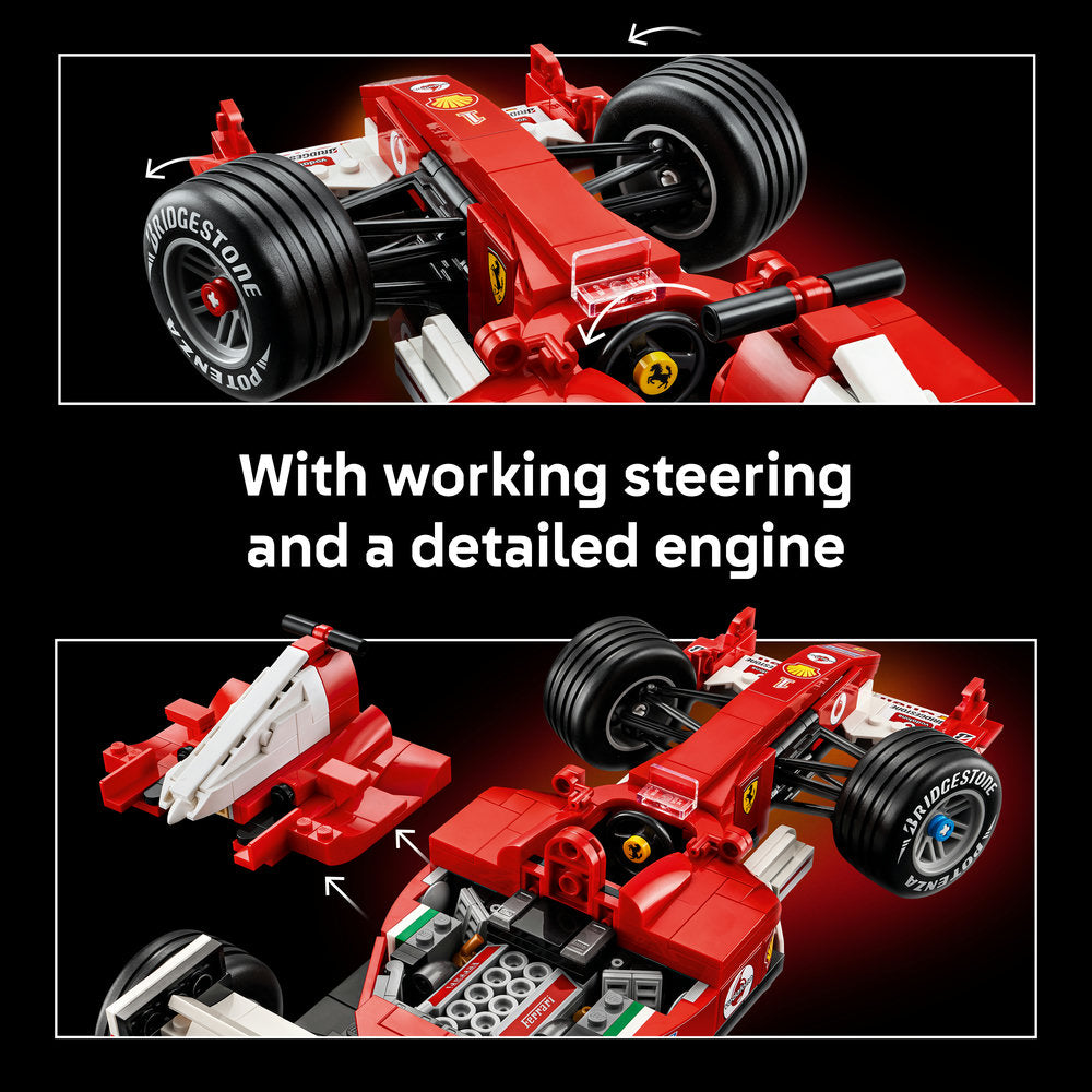 LEGO® Icons Ferrari F2004 & Michael Schumacher Model Car 11375