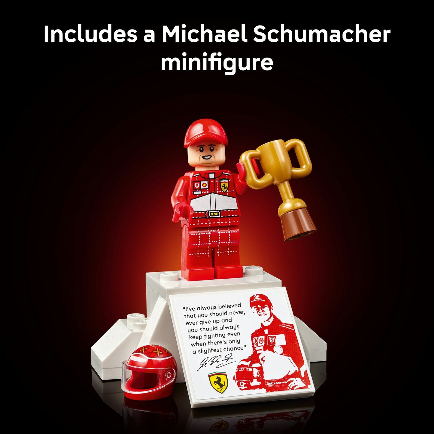 LEGO® Icons Ferrari F2004 & Michael Schumacher Model Car 11375