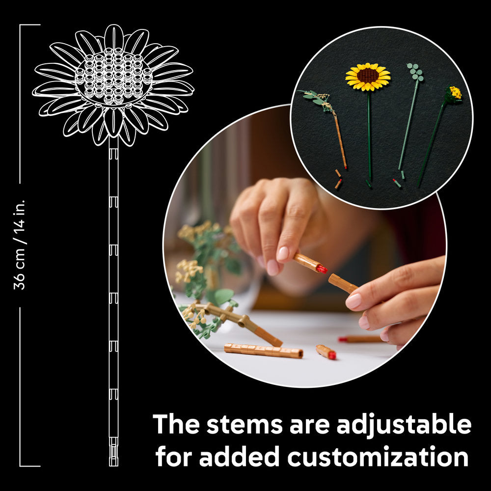 LEGO® Botanicals Sunflower Bouquet Flower Decor 11502