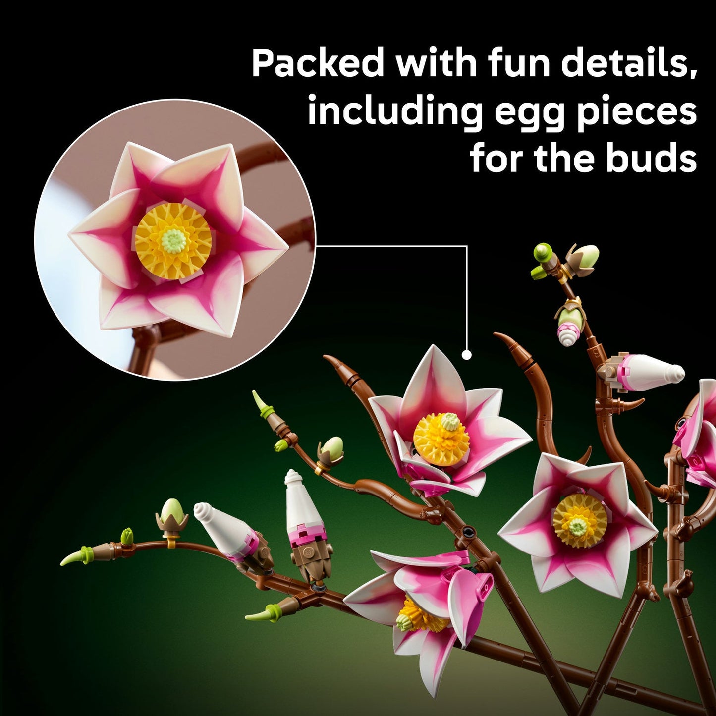 LEGO® Botanicals Magnolia Branches Flower Decor 11510