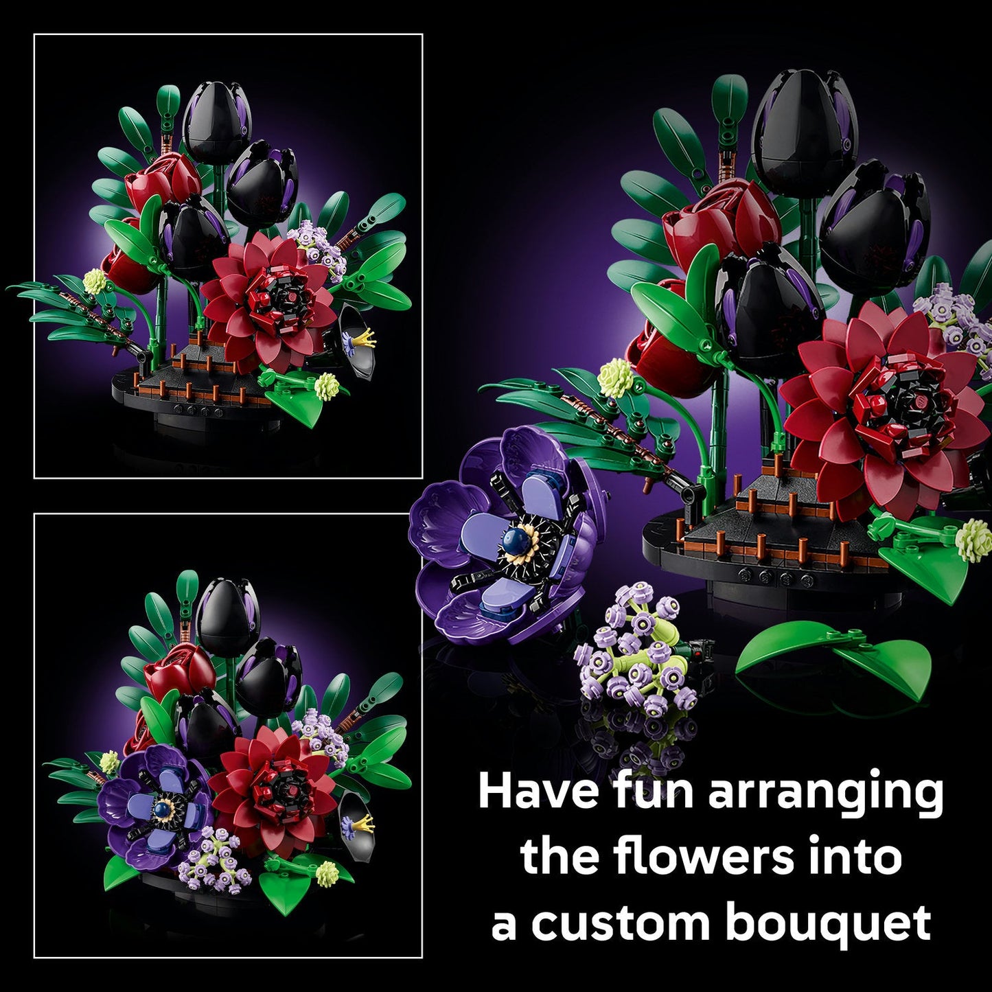 LEGO® Botanicals Dark Flower Arrangement Building Set 11513