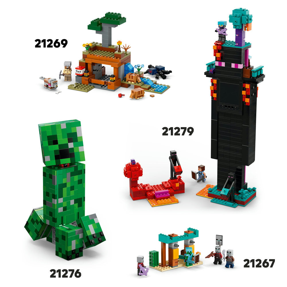 LEGO® Minecraft® The Pillager Outpost and Ravager Gamer Building Toy Gift 21278