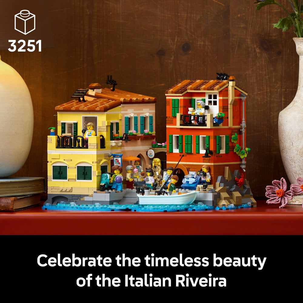 LEGO® Ideas Italian Riviera, Architecture Model Kit for Adults, Gift Idea 21359