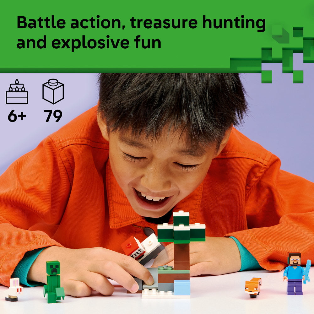 LEGO® Minecraft® Steve’s Taiga Adventure Gamer Gift 21583