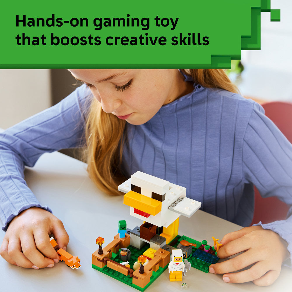LEGO® Minecraft® Chicken Farm - Gaming Building Toy 21585