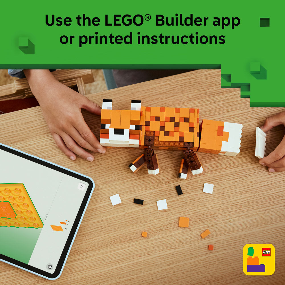 LEGO® Minecraft® The Fox Gaming Decoration Toy Gift 21588