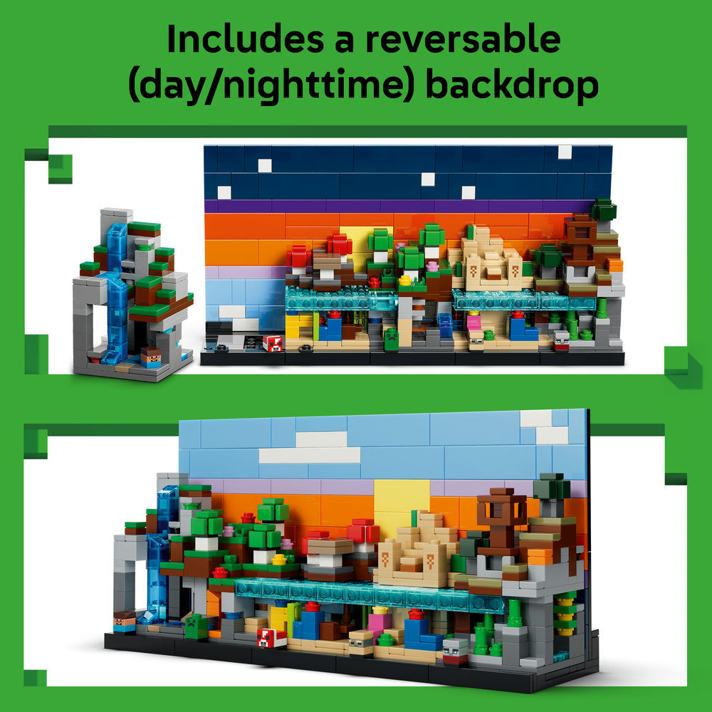LEGO® Minecraft® Mini Biomes Gaming Art Building Set 21589