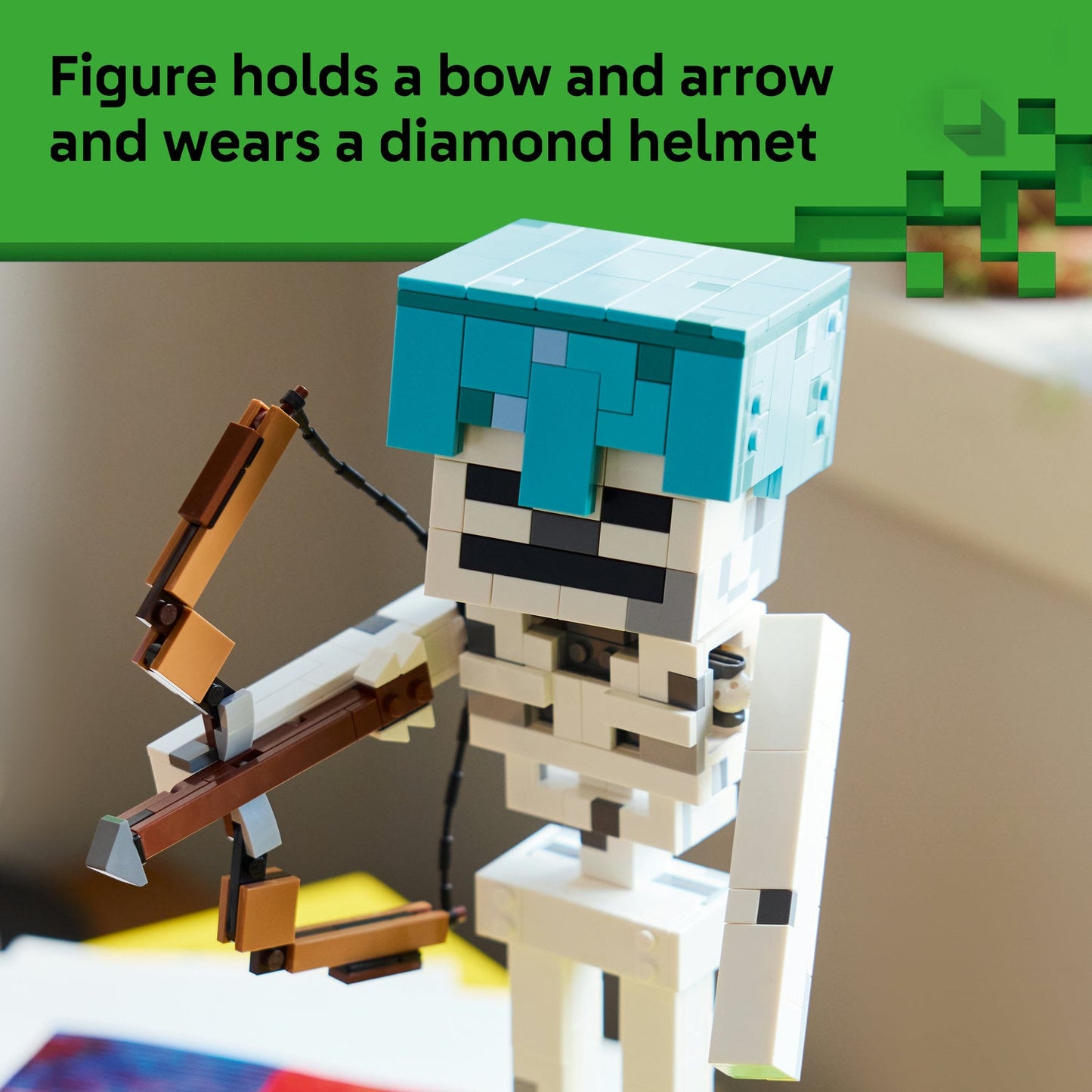 LEGO® Minecraft® The Skeleton Gaming Decor Toy 21594