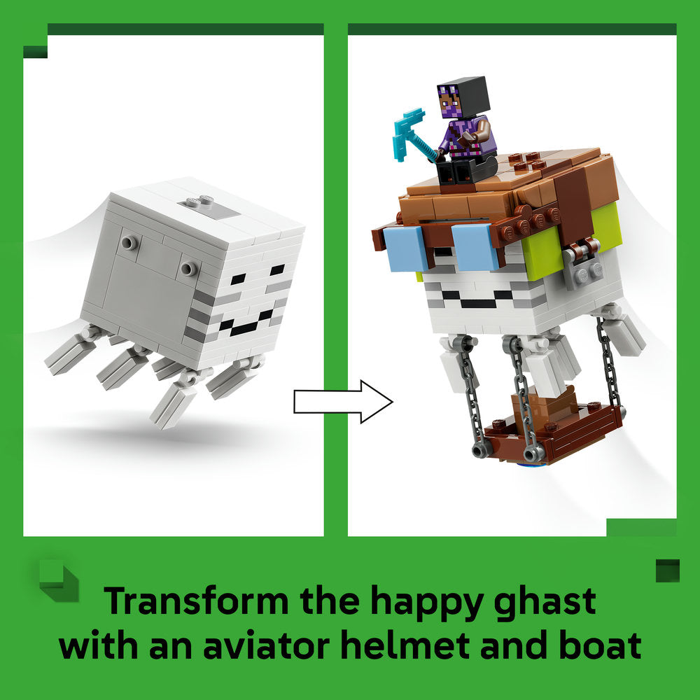 LEGO® Minecraft® Ghast Station Pretend Play Gamer Toy 21597