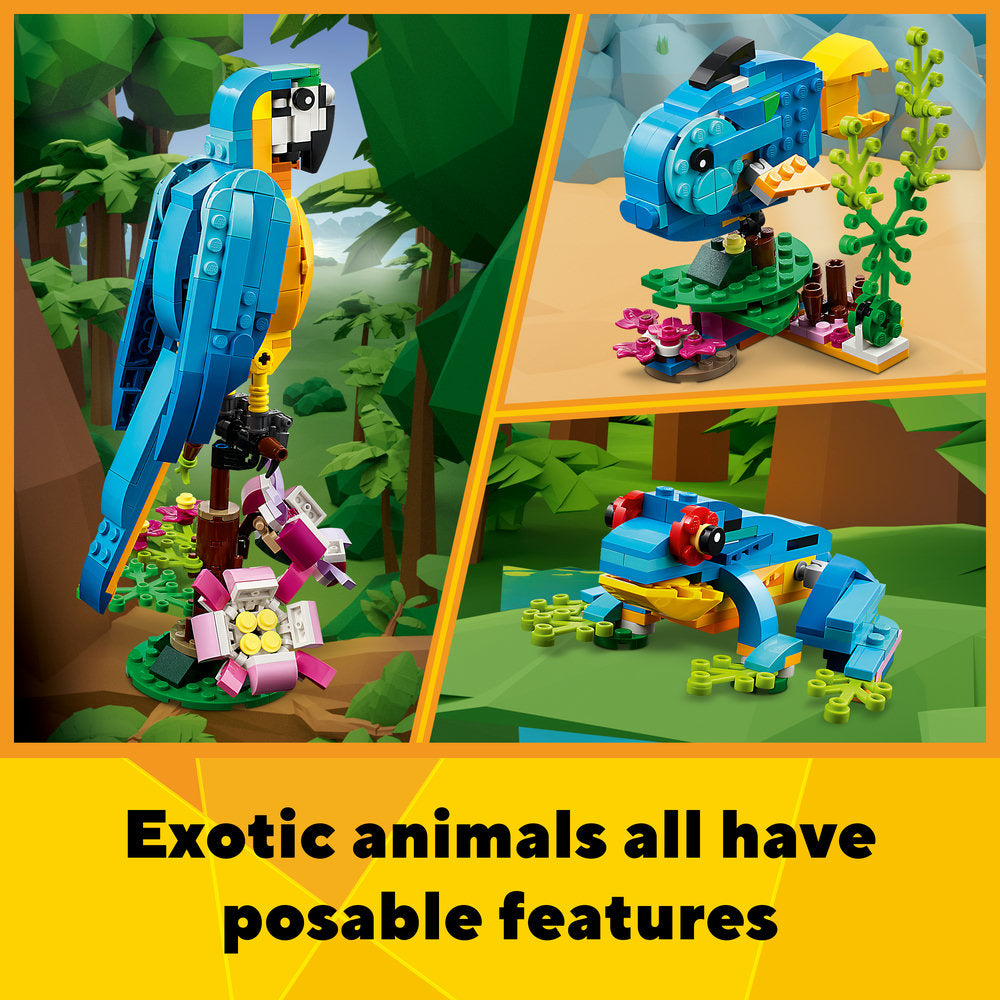 LEGO® Creator Exotic Parrot Building Toy Set 31136