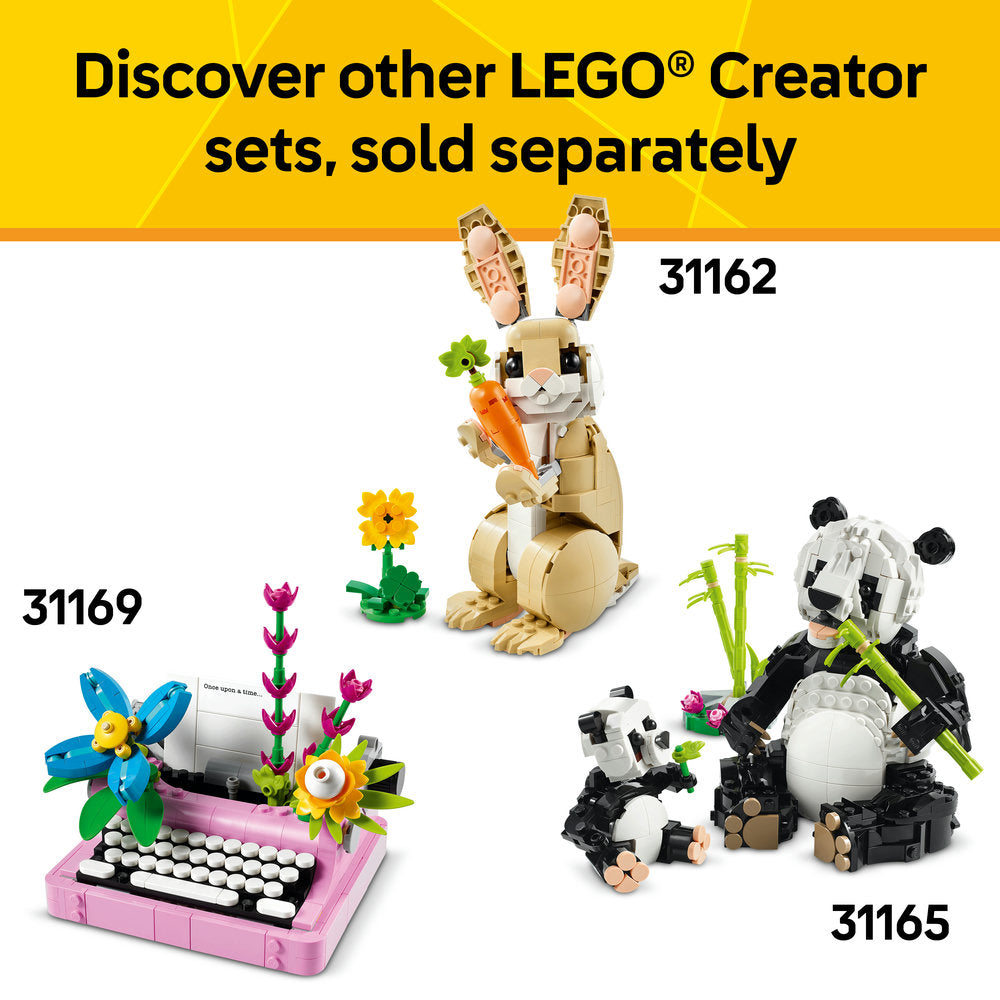 LEGO® Creator 3in1 Playful Cat Figure, Toy Animal Set 31163
