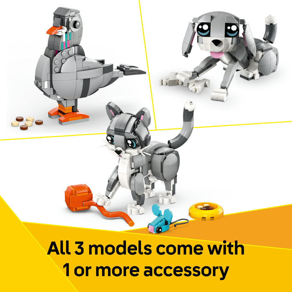 LEGO® Creator 3in1 Playful Cat Figure, Toy Animal Set 31163