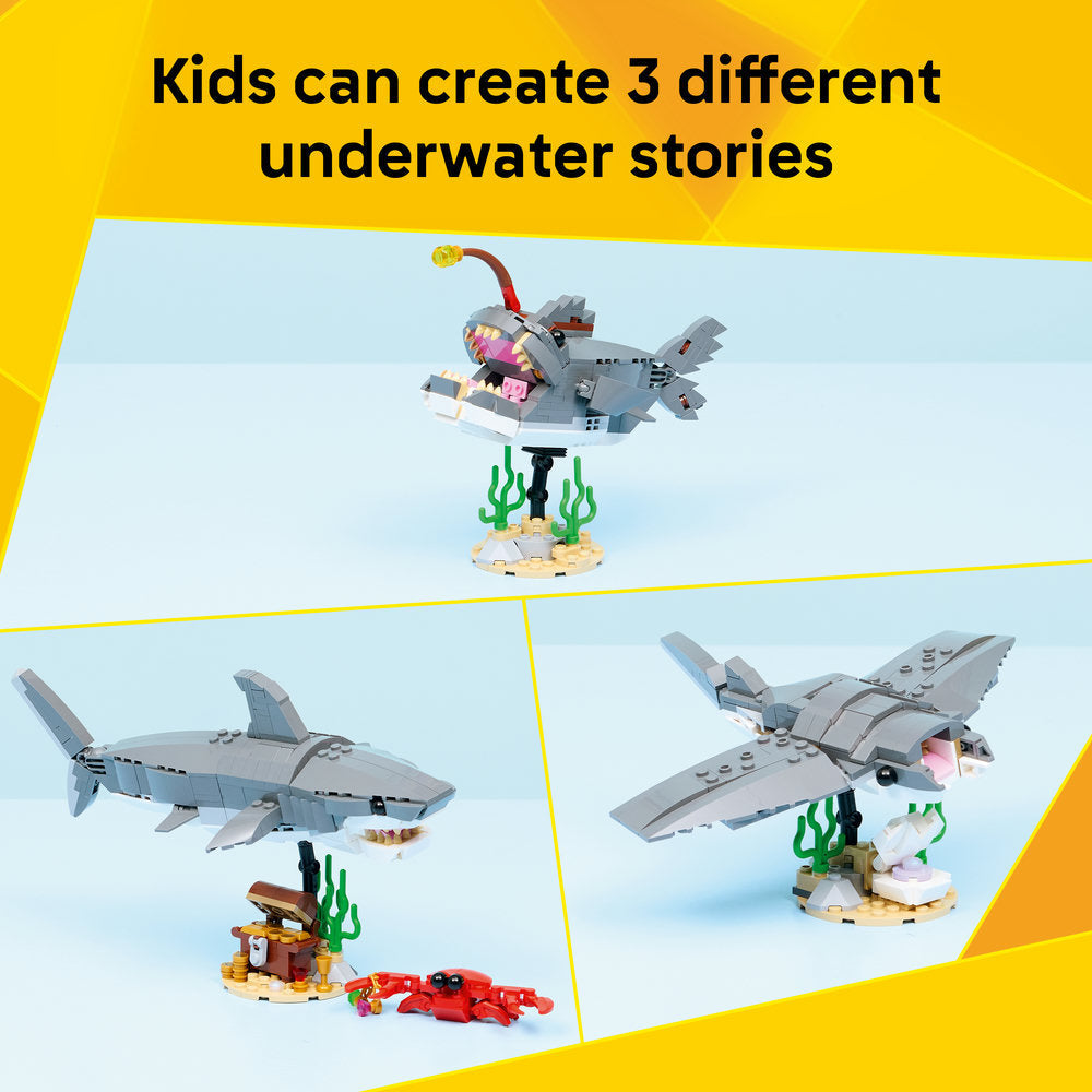 LEGO® Creator Fierce Shark with a Treasure Chest Toy 31381