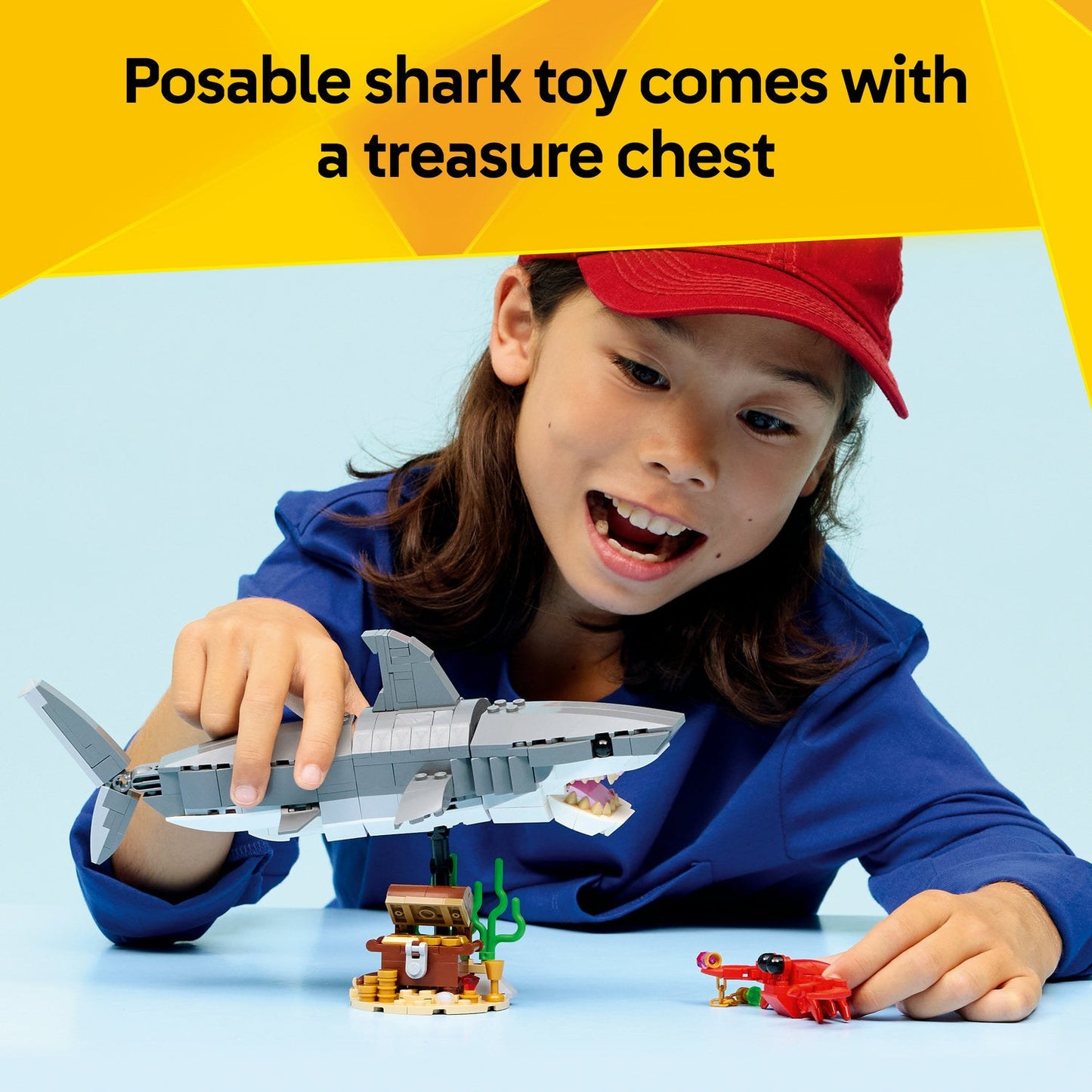 LEGO® Creator Fierce Shark with a Treasure Chest Toy 31381