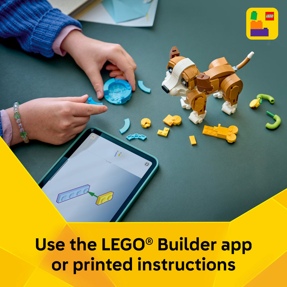 LEGO® Creator 3 in 1 Cute Animals: Playful Puppy Dog 31382