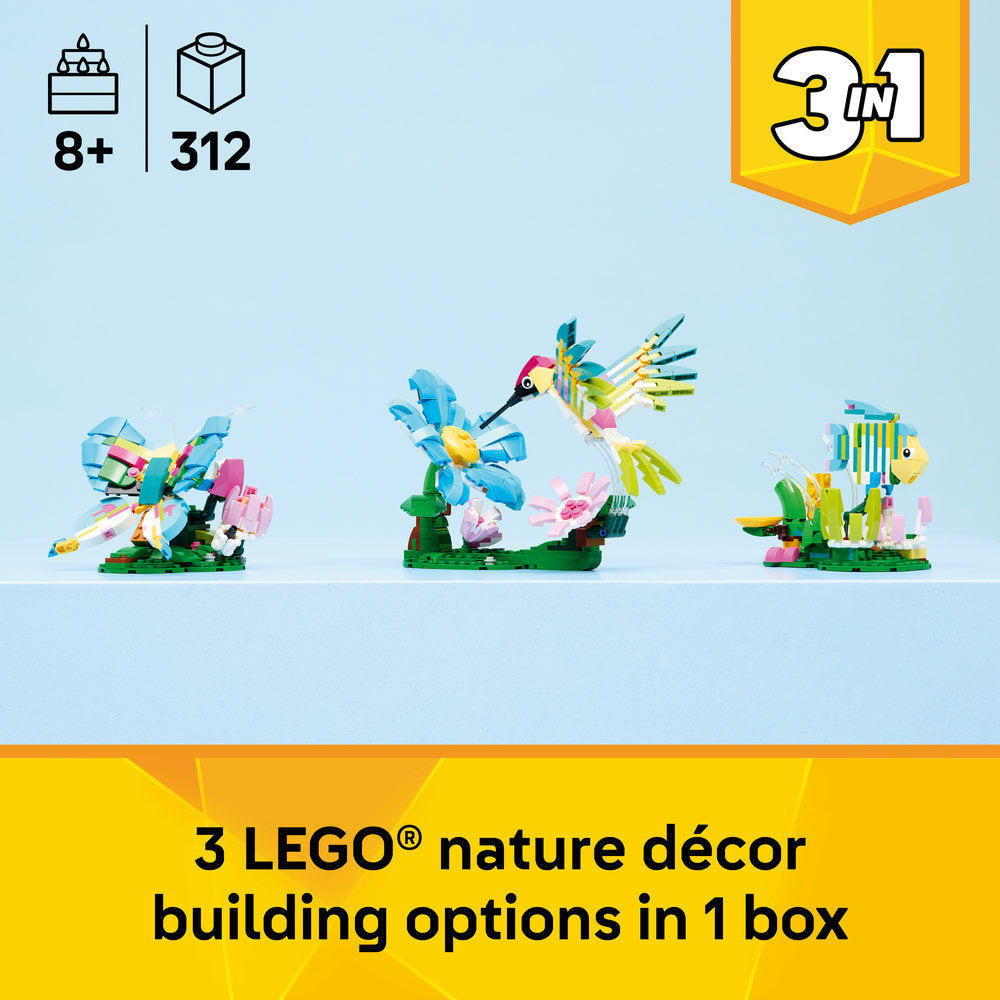 LEGO® Creator 3 in1 Wild Animals: Colourful Hummingbird Decor 31384
