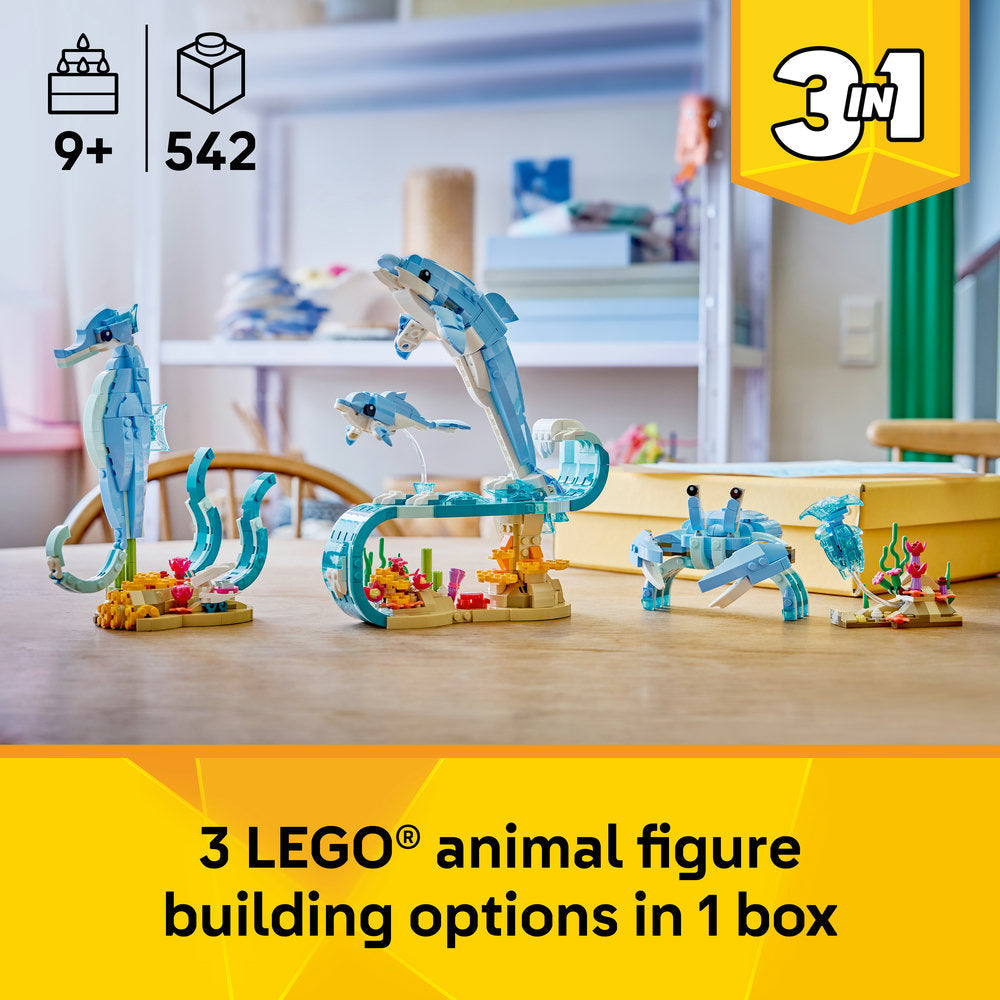 LEGO® Creator 3 in 1 Sea Animals: Beautiful Dolphins 31385