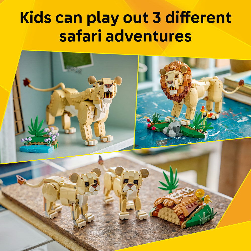 LEGO® Creator 3 in 1 Wild Animals: Majestic Lion Toy 31386