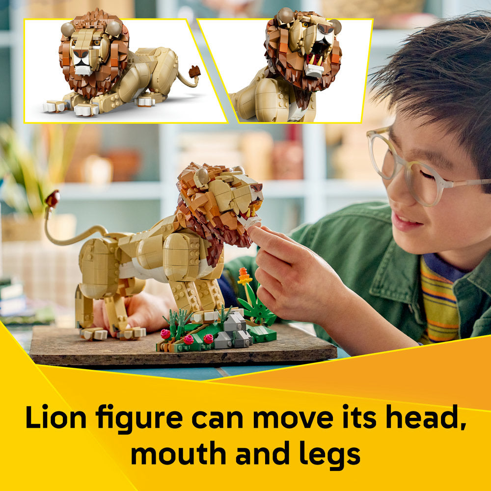 LEGO® Creator 3 in 1 Wild Animals: Majestic Lion Toy 31386