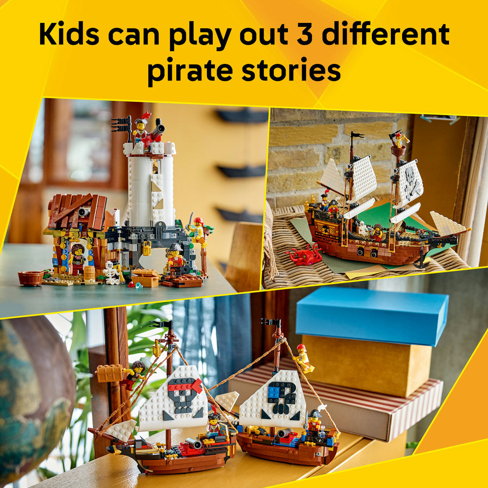 LEGO® Creator 3 in 1 Iconic Pirate Ship Toy 31387
