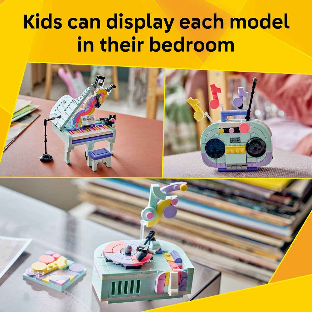 LEGO® Creator 3 in 1 Music Decor Piano with Cat 31392