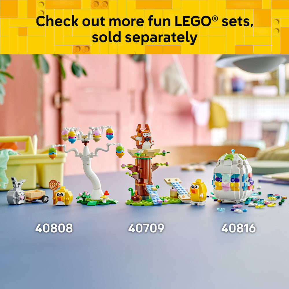 LEGO® Easter Bunny and Chick Egg Hunt Animal Toy Playset Building Kit 40808