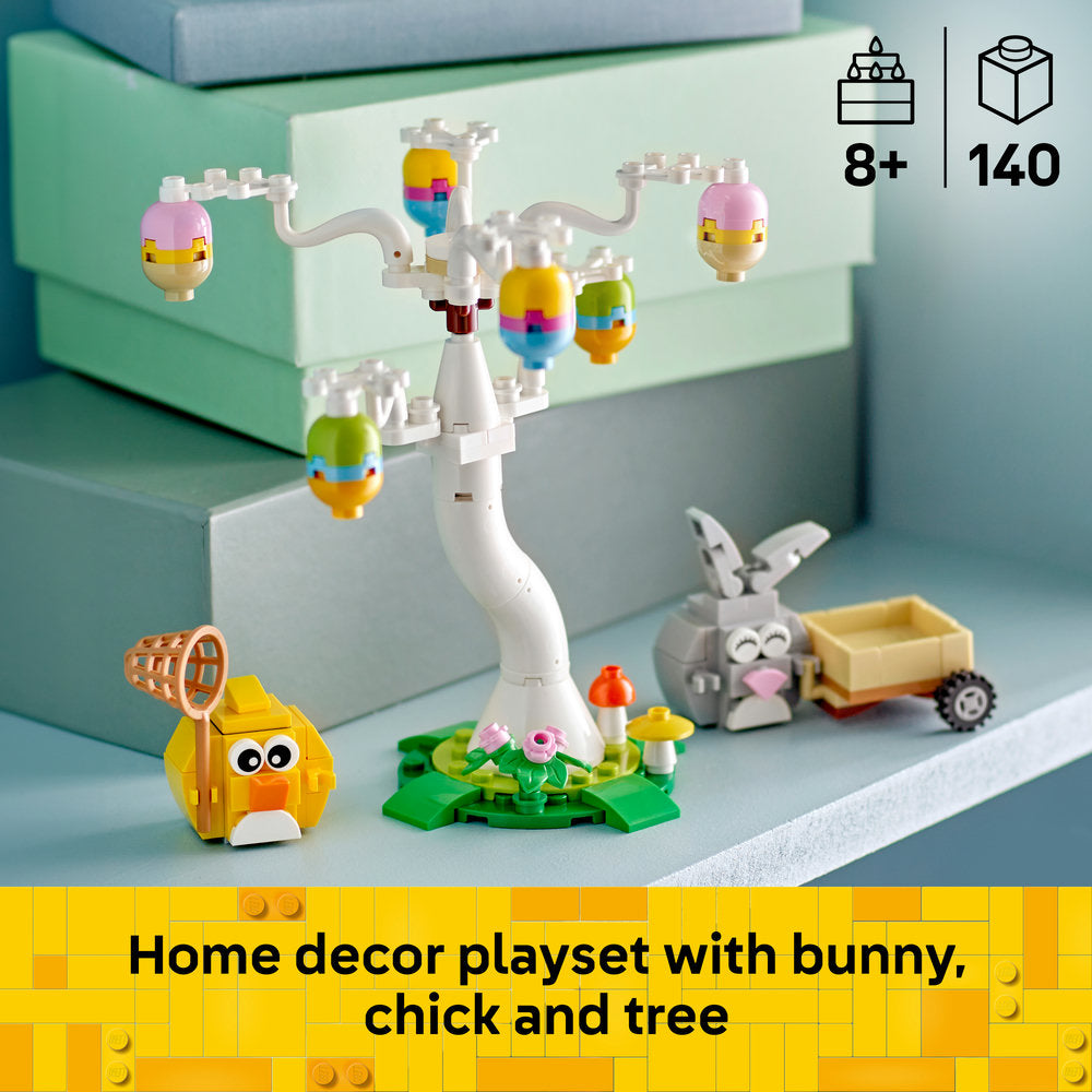 LEGO® Easter Bunny and Chick Egg Hunt Animal Toy Playset Building Kit 40808