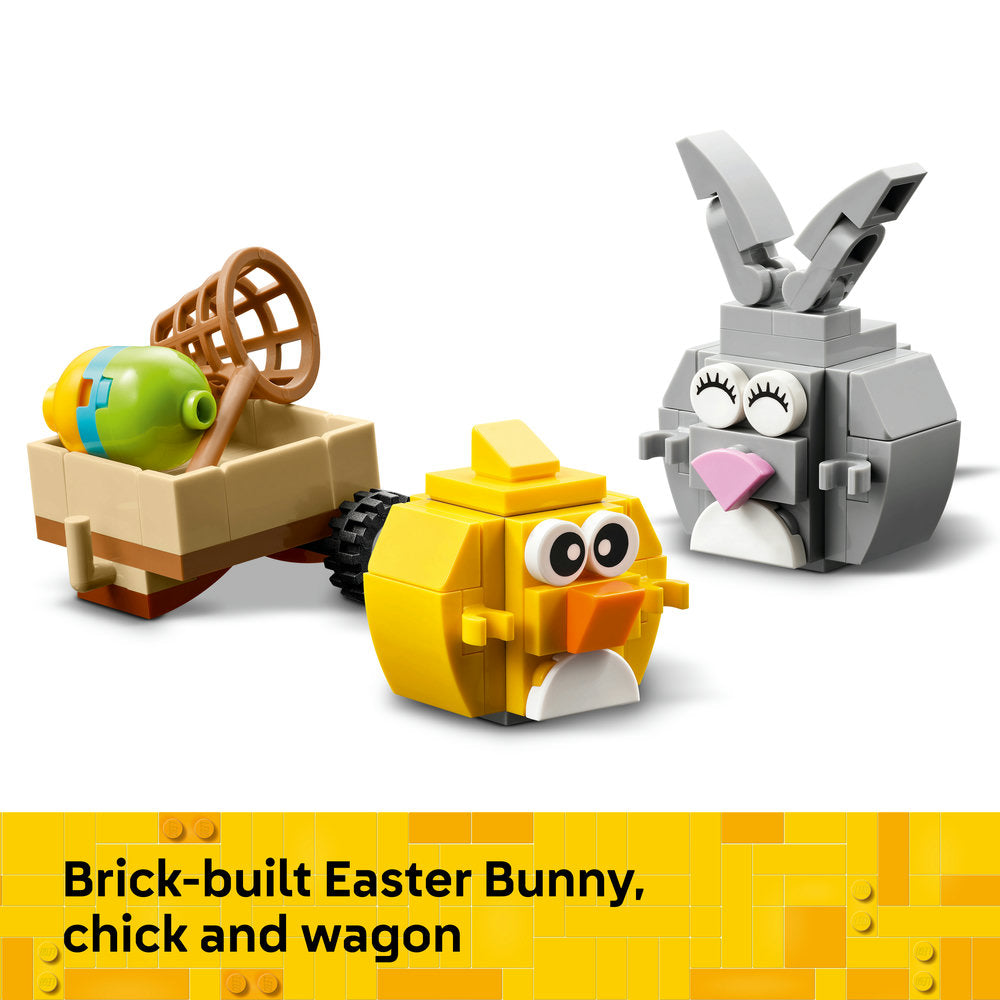 LEGO® Easter Bunny and Chick Egg Hunt Animal Toy Playset Building Kit 40808