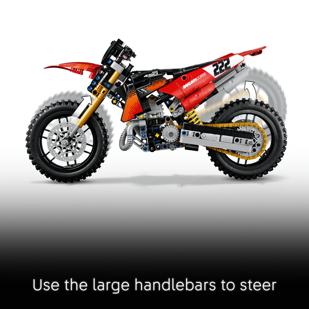 LEGO® Technic™ Ducati Desmo450 MX Factory Motorcycle 42238