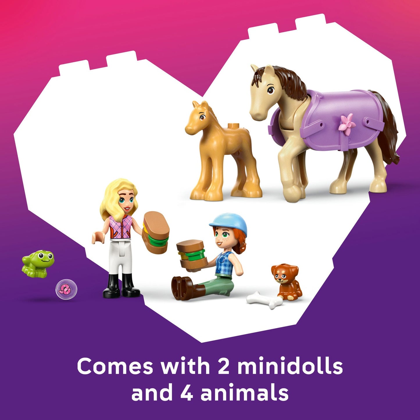 LEGO® Friends Horse & Baby Foal Trailer Building Toy Set 42695