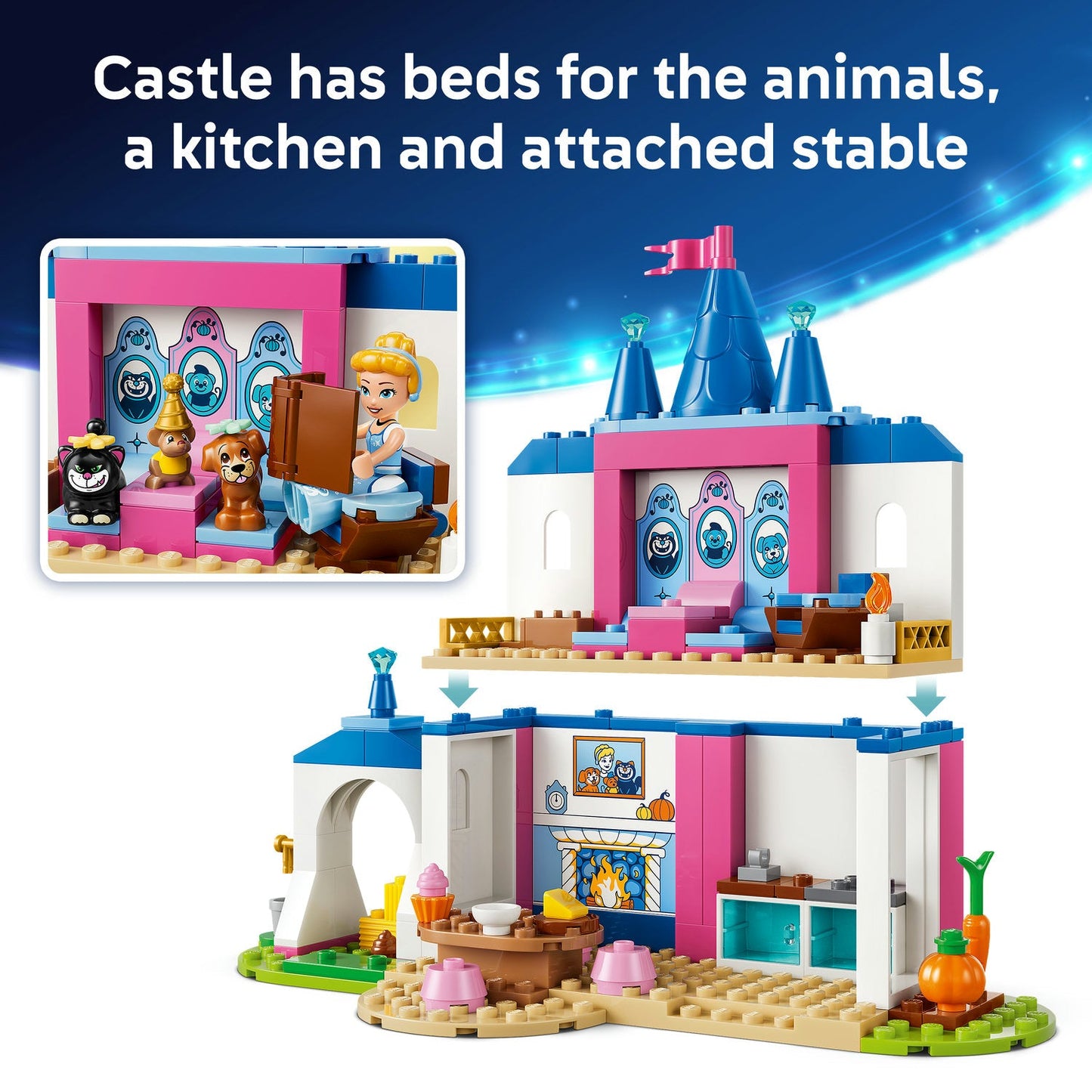 LEGO® ǀ Disney Princess Cinderella Animal Friends Castle 43283