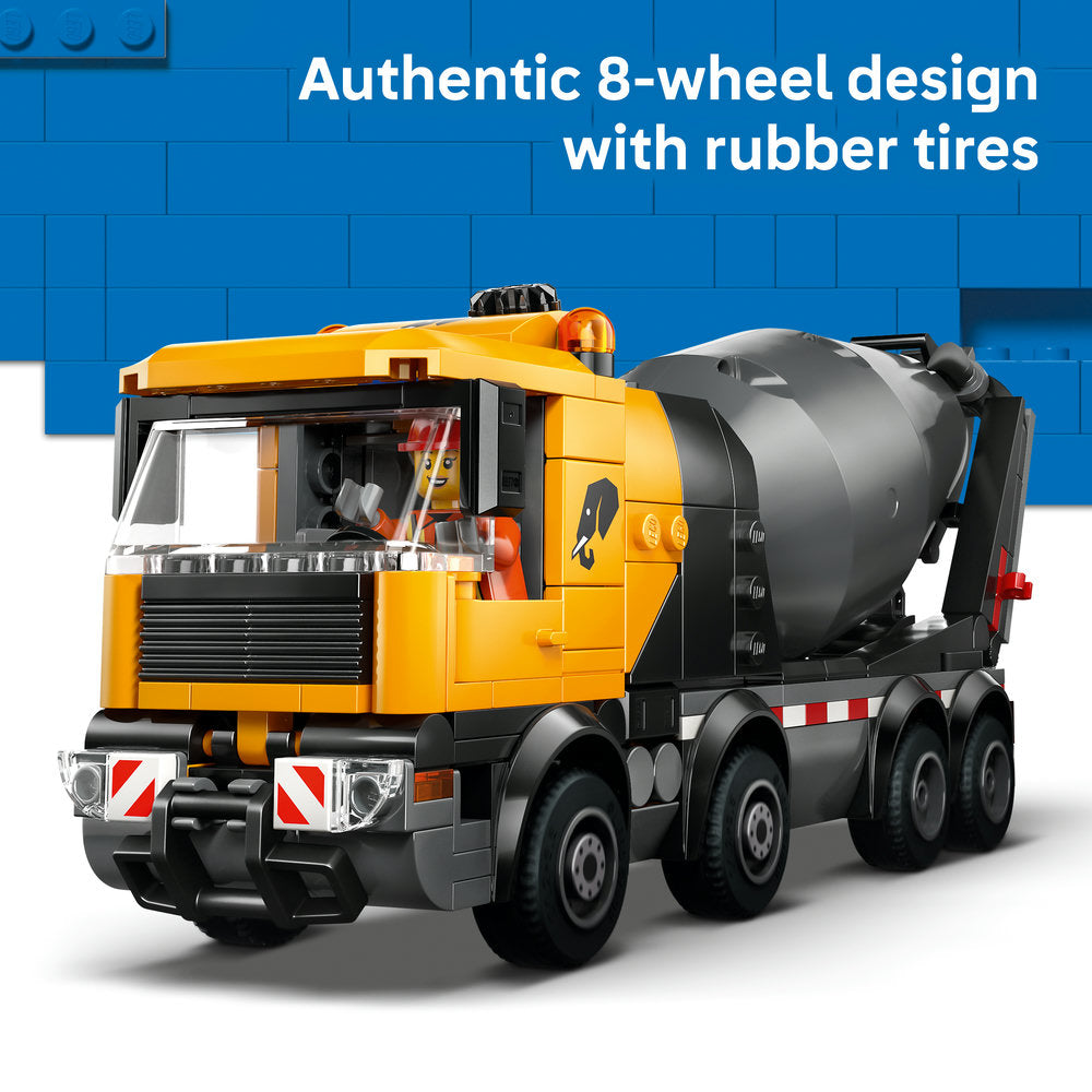 LEGO® City Cement Mixer Construction Toy for Kids 60478