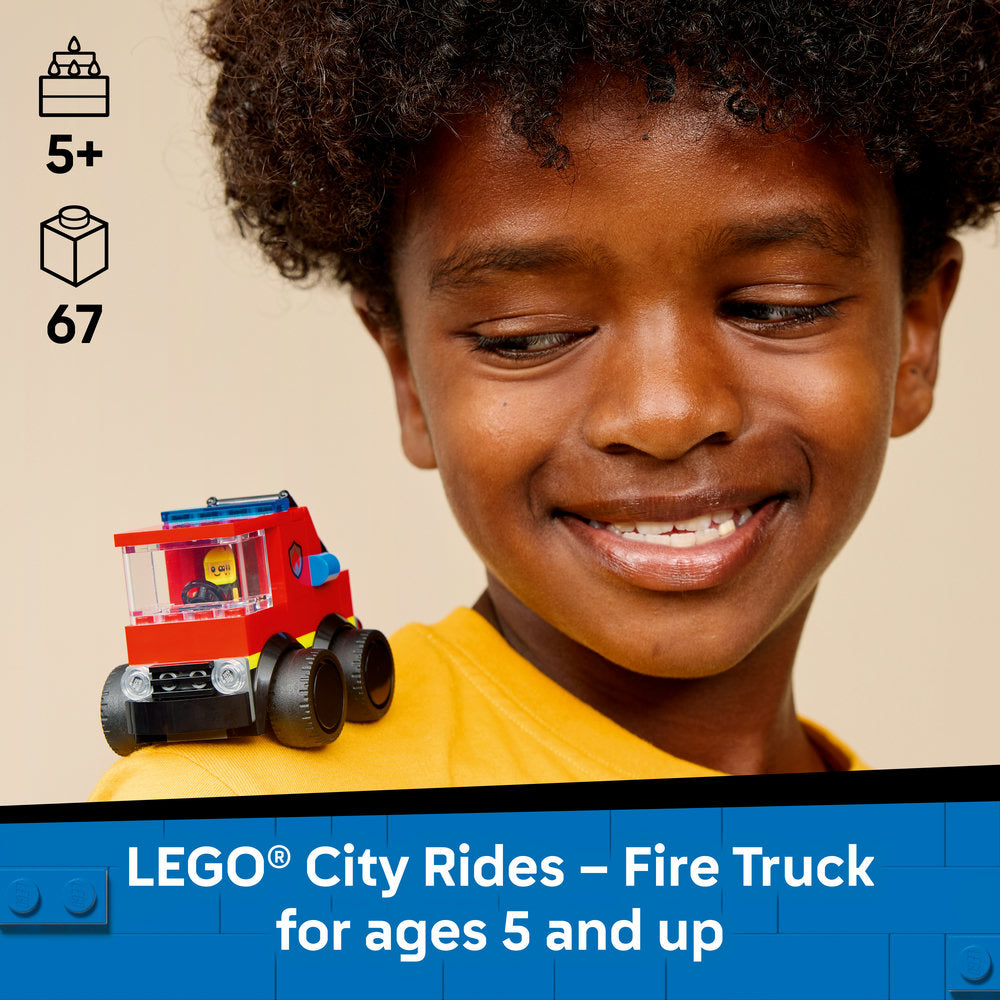 LEGO® City Rides – Fire Engine Toy Building Set 60482